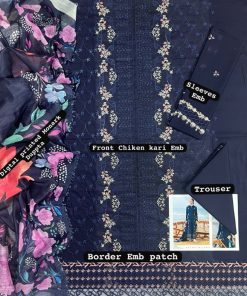 Rang Rasiya IA-95 Most Demanding Edition Luxury Lawn 3 Piece Suit is a premium ladies unstitched lawn suit, designed for women who love rich chikankari embroidery with a modern digital printed dupatta. This outfit offers comfort, elegance, and a refined festive look suitable for summer and special occasions.