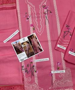 The Crimson IA-59 Luxury Lawn Collection is crafted for women who love premium lawn fabric, rich embroidery, and refined summer elegance. This 3 piece unstitched lawn suit combines heavy embroidery with a stylish digital print voil dobby dupatta, making it a perfect choice for festive wear, Eid occasions, and graceful daytime events.