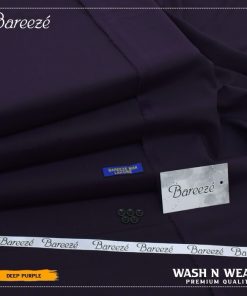 Bareeze men deep purple wash and wear unstitched suit