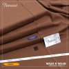Bareeze men copper color wash and wear unstitched suit