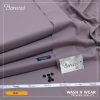 Bareeze men lilac wash and wear unstitched suit