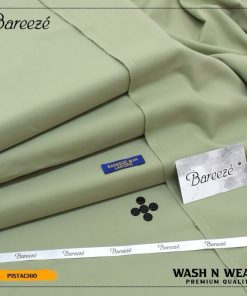 Bareeze men pistachio wash and wear unstitched suit