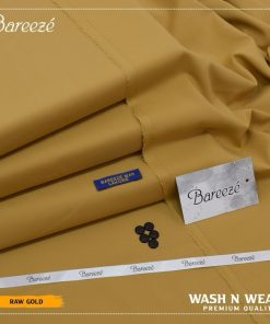 Bareeze men raw gold wash and wear unstitched suit