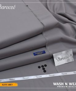 Bareeze men summer wash and wear unstitched suit with accessories
