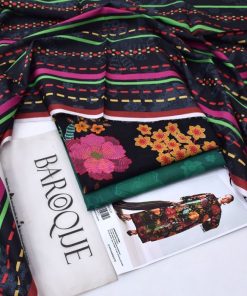 The outfit is completed with a digital printed dupatta, adding a bold yet elegant touch to the ensemble. The striking print enhances the overall look without overpowering it. Easy to carry and drape, the dupatta makes this suit ideal for both casual and semi-formal summer occasions.