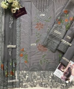 The MARIA.B MB-636 Luxury Lawn Collection 3 Piece Suit is one of the most hit designs from the new catalog, created for women who love premium embroidery, elegant summer fabrics, and festive designer styling. This outfit combines fully heavy embroidered schiffli panels, multi-thread craftsmanship, beadwork neckline, and a luxurious embroidered net dupatta, making it an ideal choice for Eid celebrations, festive gatherings, and formal daytime events.