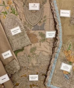 The shirt is made from high-quality lawn fabric, ensuring breathability, softness, and summer comfort. Despite its heavy embroidery, the lawn fabric remains lightweight, allowing easy wear for long hours.