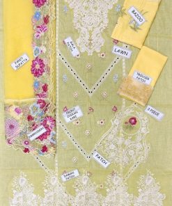 Crimson IA-90 Luxury Lawn 3 Piece Suit is a premium ladies unstitched lawn suit, designed for women who love rich chikankari embroidery with an elegant organza dupatta. This outfit offers a perfect blend of traditional craftsmanship and modern luxury, making it ideal for festive and semi-formal occasions.