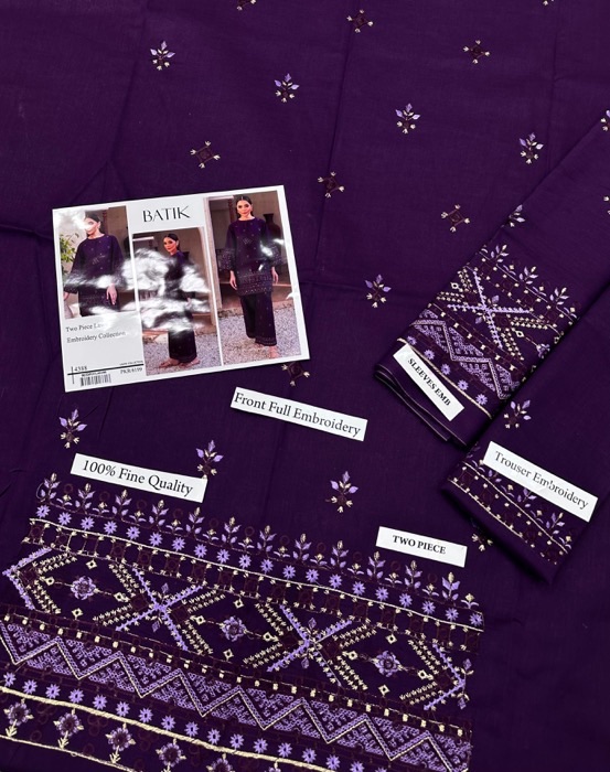 The Maria.B MB-79 2 Piece Embroidered Lawn Suit is a beautifully designed outfit that blends elegance with comfort. Created for women who appreciate fine detailing and premium quality, this design reflects the timeless charm of Maria B designer lawn suits. It is an ideal option for Eid celebrations, festive gatherings, and summer formal events.