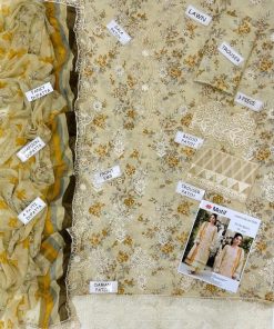 Motifz IA-96 Most Demanding Edition 3 Piece Suit is a premium ladies unstitched digital printed lawn suit, designed for women who love vibrant prints combined with heavy embroidery patches. This outfit offers a modern designer look, perfect for summer wear and semi-formal occasions.