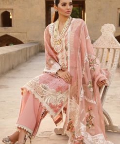 Crimson CM-640 Heavy Schiffli Embroidered Lawn Suit with Organza Dupatta