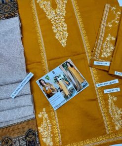 IZEL IA-103 Lawn 3 Piece Suit is a beautifully designed ladies unstitched lawn suit, perfect for women who love heavy embroidery paired with a stylish digital printed dupatta. This outfit offers a graceful mix of comfort and elegance, making it ideal for summer wear and semi-formal occasions.