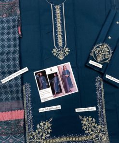 IZEL IA-106 Lawn 3 Piece Suit is a stylish ladies unstitched lawn suit, designed for women who love heavy embroidery with a modern digital printed dupatta. This outfit offers a perfect combination of comfort and elegance, making it ideal for summer and semi-formal occasions.