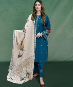 Aisling IA-113 heavy embroidered lawn 3 piece suit with digital dupatta