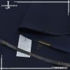 J. Men Navy Blue Hard Cotton Unstitched Suit with branded packing