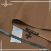 J. Men Coco Brown Hard Cotton Unstitched Suit with branded packing