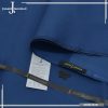 J. Men Denim Blue Hard Cotton Unstitched Suit with branded packing