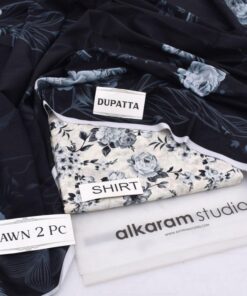 Alkaram AK-04 digital printed lawn 2 piece unstitched suit with matching dupatta