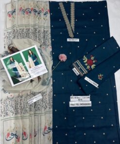 The beautiful embroidered neckline patch adds a refined touch to the outfit. It enhances the overall design and gives a designer-inspired finish.