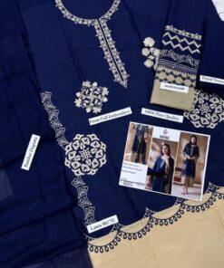 Vintage IA-115 Lawn Full Heavy Embroidered 3 Piece Suit aik perfect summer outfit hai jo style aur comfort dono ko combine karta hai. Yeh suit un ladies ke liye design kiya gaya hai jo garam mosam mein bhi classy aur graceful look maintain karna chahti hain. Iska high-quality lawn fabric halka, soft aur breathable hai jo garmi mein bohat comfortable feel deta hai.