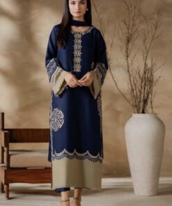 Vintage IA-115 Lawn Heavy Embroidered 3 Piece Suit with Bamber Dupatta