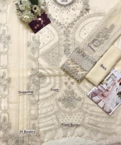 The Maria.B MB-646 Premium Chiffon Embroidered 3 Piece Suit is a perfect blend of elegance, luxury, and traditional craftsmanship. Designed for women who appreciate premium quality formal wear, this outfit delivers a graceful look for weddings, festive events, and special occasions. With its fully heavy embroidery, delicate chiffon fabric, and intricate handwork, this suit stands out as a timeless addition to your wardrobe.