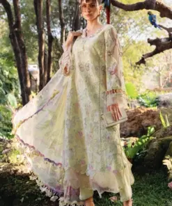 Maria B MB-698 Printed Lawn Suit with Chiffon Dupatta