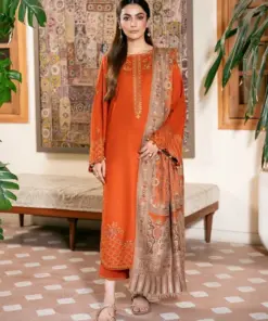 IZEL IA-121 Lawn Embroidered Suit with Digital Voil Dobby Dupatta