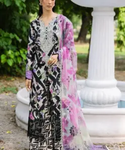 Nureh NR-825 Printed Lawn Suit with Chiffon Dupatta and Embroidery