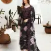 Ramsha premium lawn suit with chiffon dupatta and embroidery