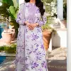 Aneelas AN-721 printed lawn suit with chiffon dupatta and embroidery