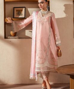 Bin Ilyas BI-737 ZIMMIL lawn suit with chikankari embroidery and silk dupatta