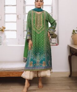 Farah Talib FT-749 digital printed lawn suit with silk dupatta