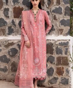 Qalamkar IA-120 Lawn Heavy Embroidered Suit with Bamber Dupatta