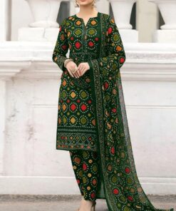 Aneelas AN-772 printed lawn suit with chiffon dupatta