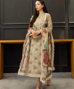 Zainab Chottani ZC-774 premium lawn embroidered suit with chiffon dupatta