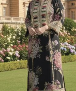 Sabyasachi SY-789 premium lawn suit with chiffon dupatta
