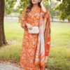 Aneelas AN-801 Lawn Suit with Chiffon Dupatta and Embroidered Patches