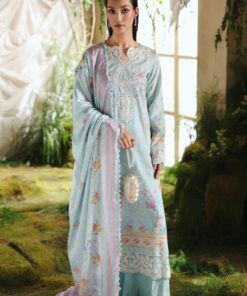 RajBari RB-832 Lawn Unstitched Suit with Chiffon Dupatta and Printed Trouser