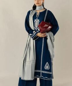 Zara Shahjahan ZS-134 Lawn Heavy Embroidered Suit with Bamber Dupatta