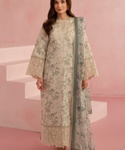 Afroze AF-687 Digital Printed Lawn Suit with Schifflie Embroidery and Chiffon Dupatta