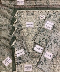 The Afroze AF-687 Digital Printed Lawn Suit is a perfect blend of modern digital prints and rich embroidery. Designed with premium lawn fabric, this 3-piece suit features schifflie work and heavy spangle embroidery, making it an ideal choice for women who want a stylish and elegant summer outfit.