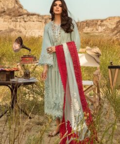 Crimson CM-676 Chikankari Embroidered Cotton Suit with Khaddi Net Dupatta