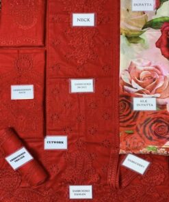 Introducing the Mushq MQ-741 Lawn & Silk Chikankari Embroidered 3 Piece Suit, a perfect combination of traditional chikankari embroidery and modern luxury design. This outfit is crafted for women who want a graceful, elegant, and premium summer look.