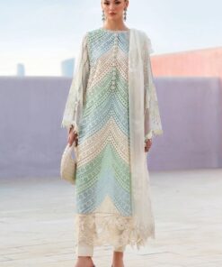 Maria B MB-655 Swiss lawn schifflie embroidered 3 piece suit with silk dupatta