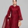 Shanzay IA-118 Heavy Embroidered Lawn Suit with Cotton Net Dupatta