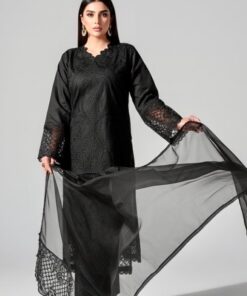 Shanzay IA-119 Heavy Embroidered Lawn Suit with Net Dupatta