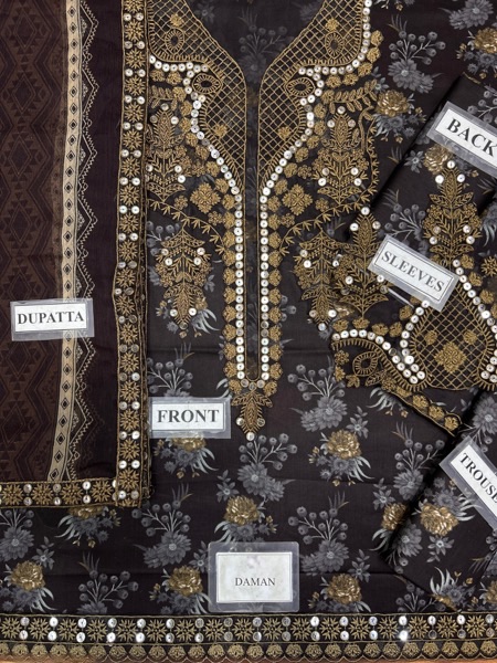 The Mohagni MG-692 Luxury Lawn Collection 2026 is a perfect blend of high-end digital prints and rich sequence embroidery. Designed with 90/70 premium lawn fabric, this 3-piece suit offers a luxurious feel with a modern stylish look.