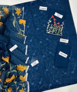 Baroque IA-116 Most Demanding Edition Lawn 3 Piece Suit is a premium ladies unstitched lawn suit, designed for women who love full heavy embroidery with a modern digital printed dupatta. This outfit offers a perfect blend of comfort, elegance, and designer styling for summer and semi-formal occasions.