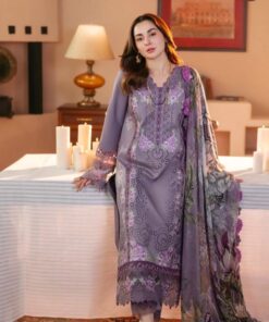 Jade JD-657 Pima Lawn Suit Heavy Embroidery Silk Dupatta Cutwork Lace